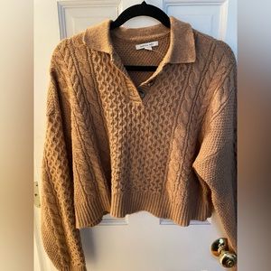 American Eagle Cable Crop Sweater